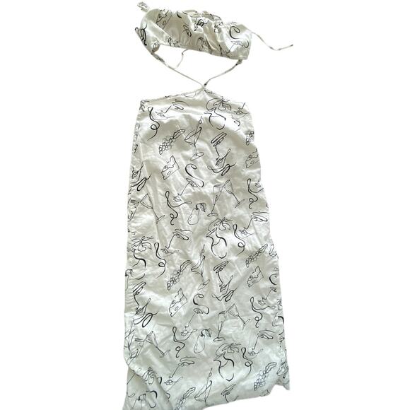 Peppermayo Womens Cutout Strappy Linen Maxi Dress Size 4 - Picture 1 of 7